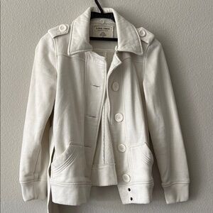 Love Tree Cream Trench Coat with Epaulettes